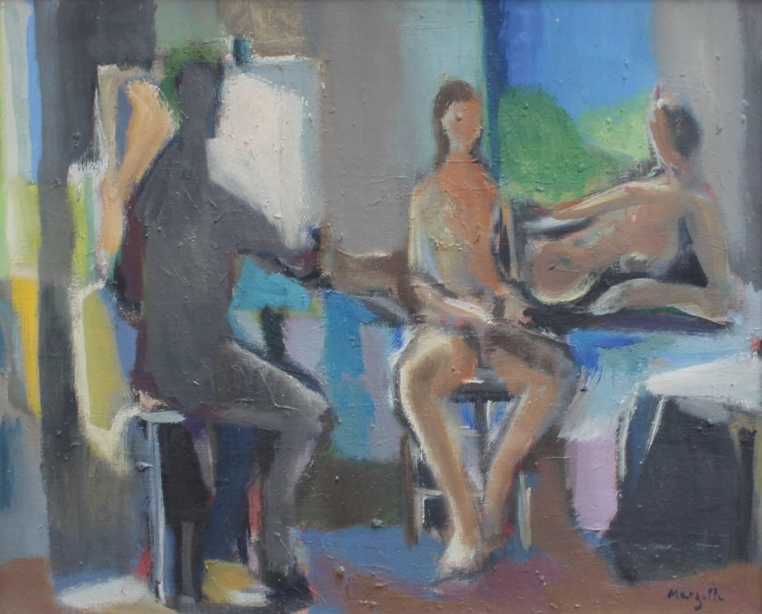 Jean Marzelle Nude Painting - The Painter and the Models
