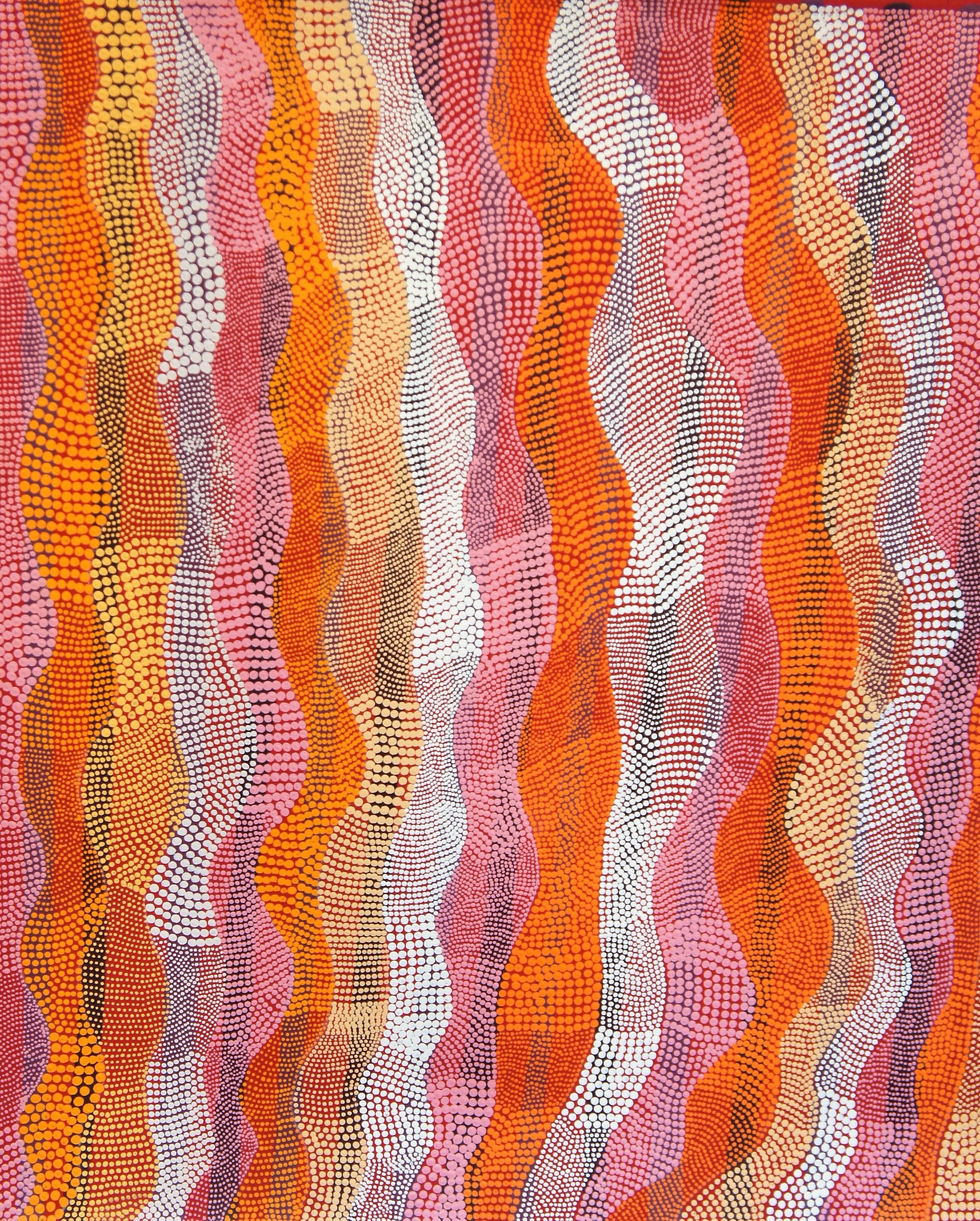 Annie Lane Nungarrayi Landscape Painting - Desert Bore