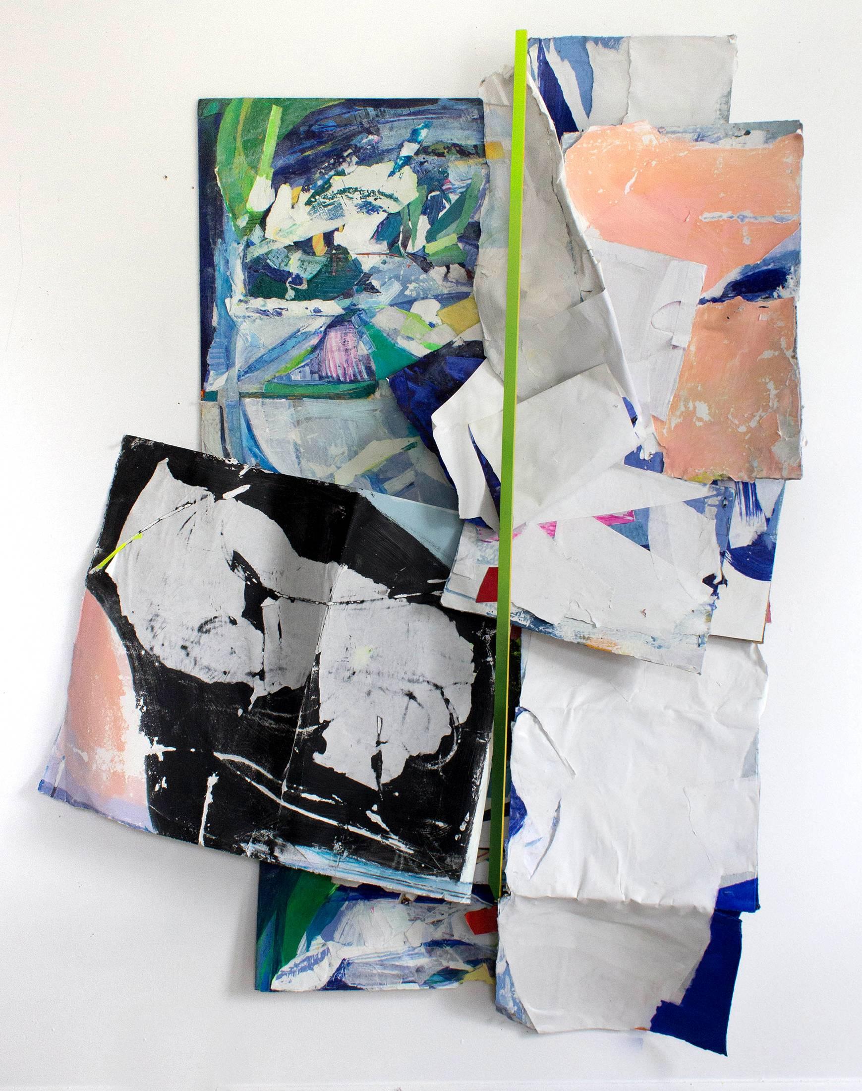Kristy Hughes Abstract Sculpture – Dünne Linie 