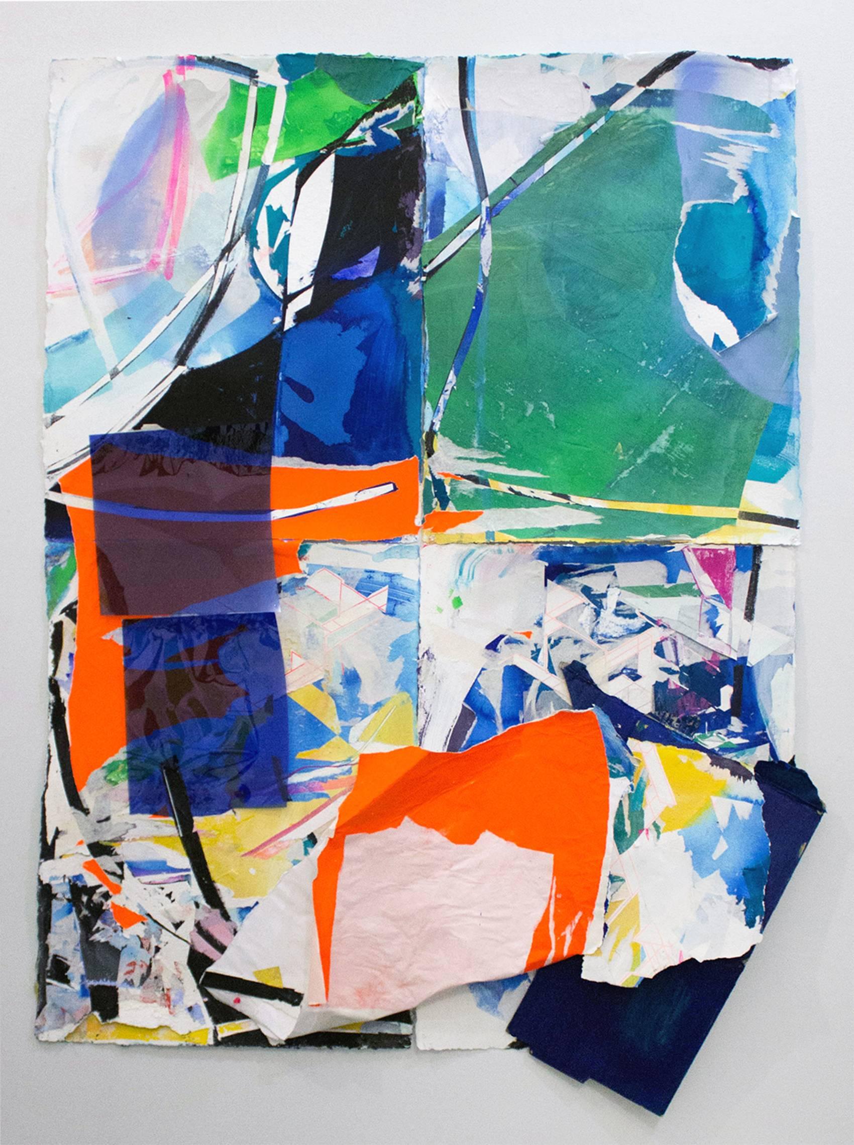 Kristy Hughes Abstract Painting - Shifting Context 