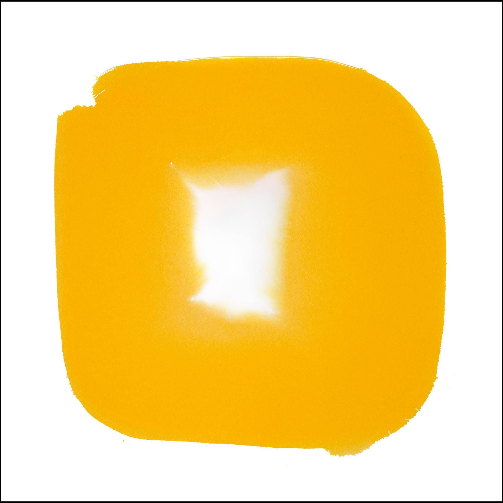 Véronique Gambier Abstract Print - Aperture in Sunshine Yellow VI_Print Edition 12 of 20