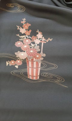 Japanese Painted Silk Scroll