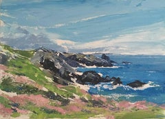 Skomer, Pembrokeshire, Slan McGill, Acrylic on Board, Original Art, Affordable