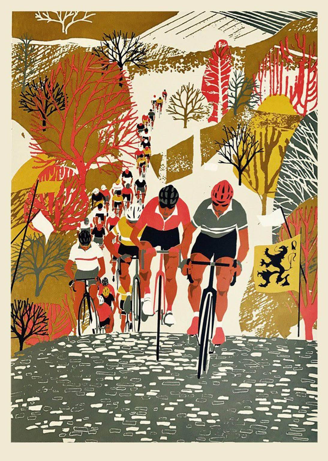Eliza Southwood Figurative Print - Ronde Van Vlaanderent