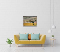 Campos de los Cotswolds, Chipping Campden, cuadro original, paisaje, contemporáneo