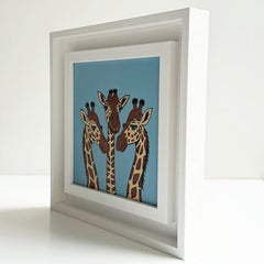 Giraffe Love, Mosi, Tilly & Twiga, Original painting, nature, animal