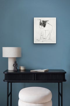 Rosie, Kate Boxer, limited edition print of a dog black and white