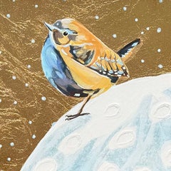 Wren Snow, „Over the Moon“, Originalgemälde, Natur, Tier