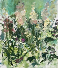 Antirhinums, Original painting, Abstract Floral art flower contemporary painting