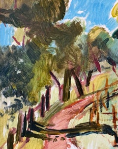 Chemin de l'Alentejo, Portugal, Peinture originale, Paysage