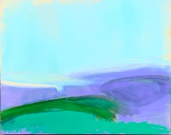 Spring Wheat, Hampshire, Original painting, Abstract, landscape, colour, spring