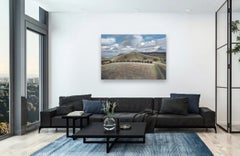 Pitstone, landscape, figurative, contemporary, oil on canvas, sky, view