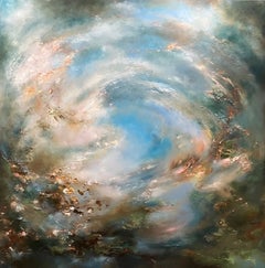 « Tourbillons d'automne », peinture originale, paysage, contemporaine, impressionniste, à l'huile