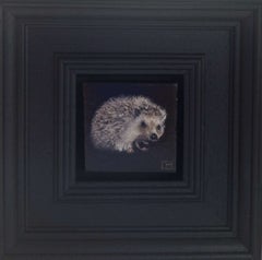 Hedgehog Pocket Painting 316, original painting, still-life, contemporary