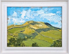 Peak District, February Sun, Original painting, Contemporary artist, landscape