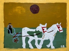 Twos company, Original painting, portrait, Landscape, Horses