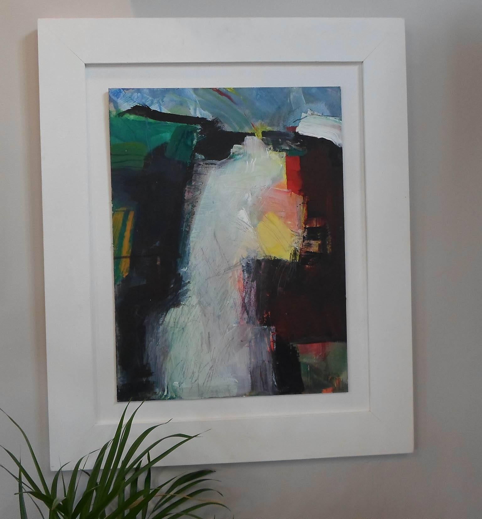 Jon Rowland's beautiful painting 'The Waterfall #2' is an abstracted interpretation of the power of nature, bringing together colour and movement. The only thing missing is the sound of the water!

This piece is an Acrylic Painting on Board and is