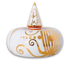 Totem / Functional Art 3 Parts Majolica & 18K Gold