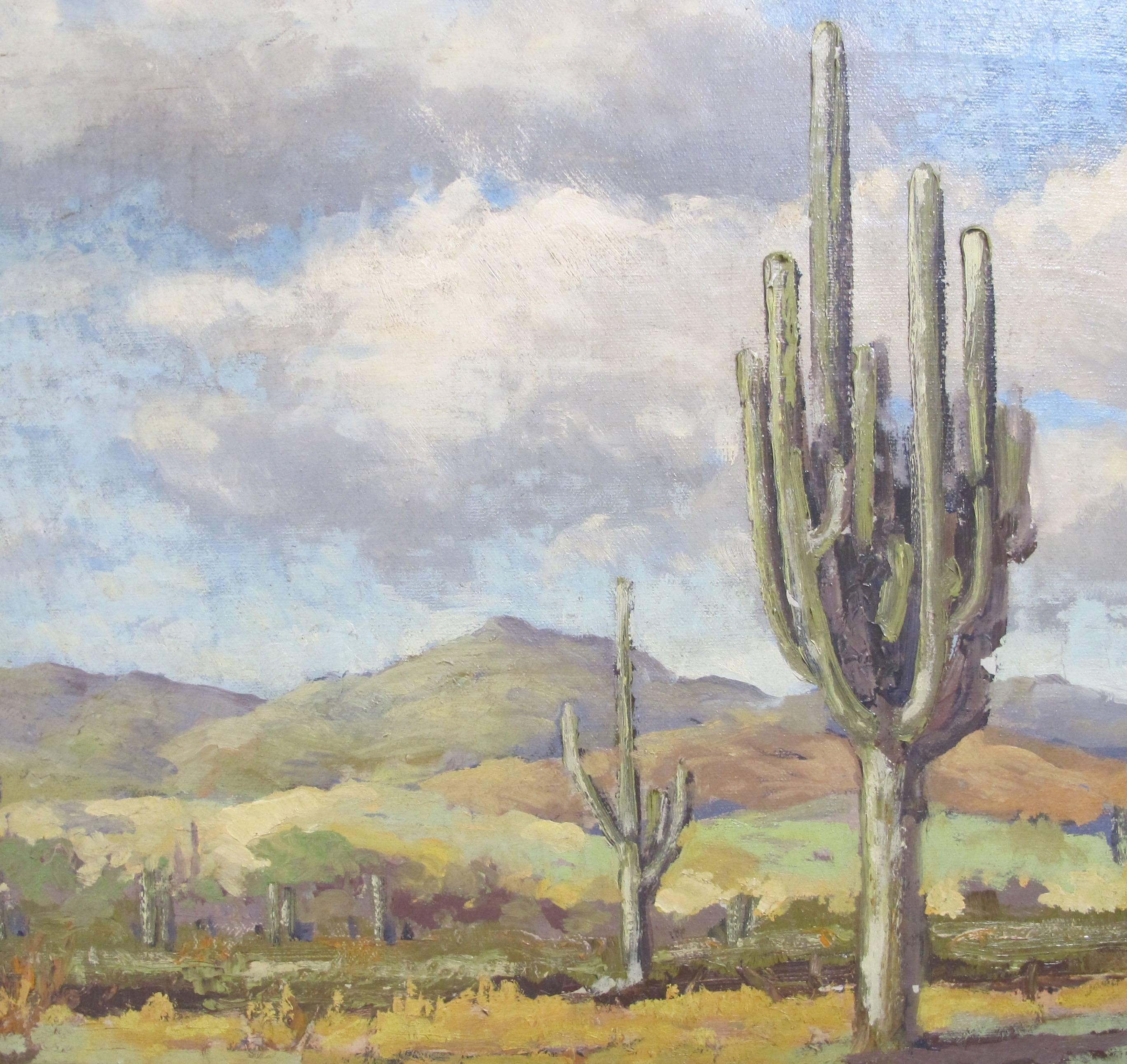 South West Desert Landscape Painting by Frank Sanford 1