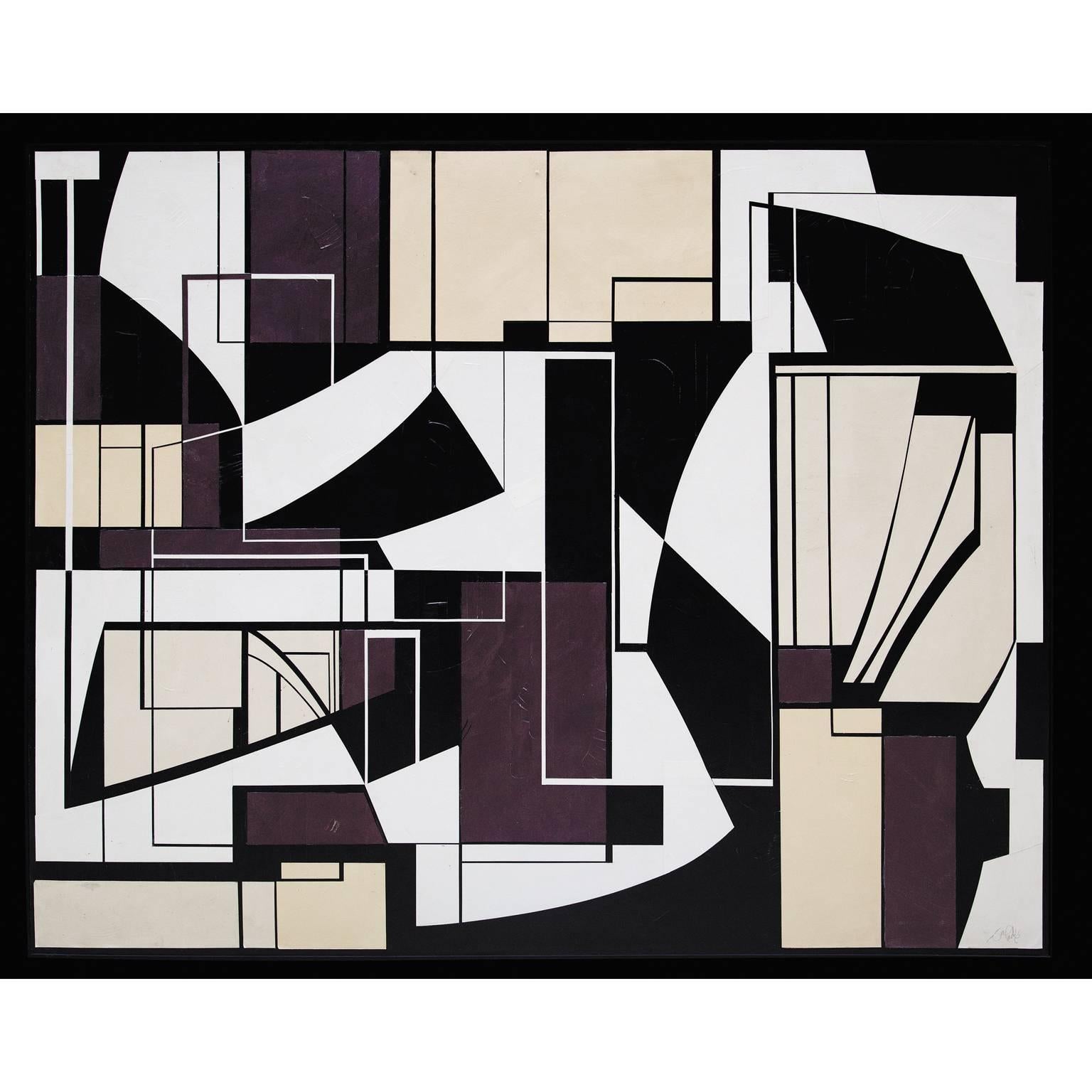Jean-Baptiste Valadie Abstract Painting - Black & White