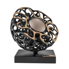 Beautiful Kinetic Bronze Sculpture "La Perle Nera", Museum exhibition history