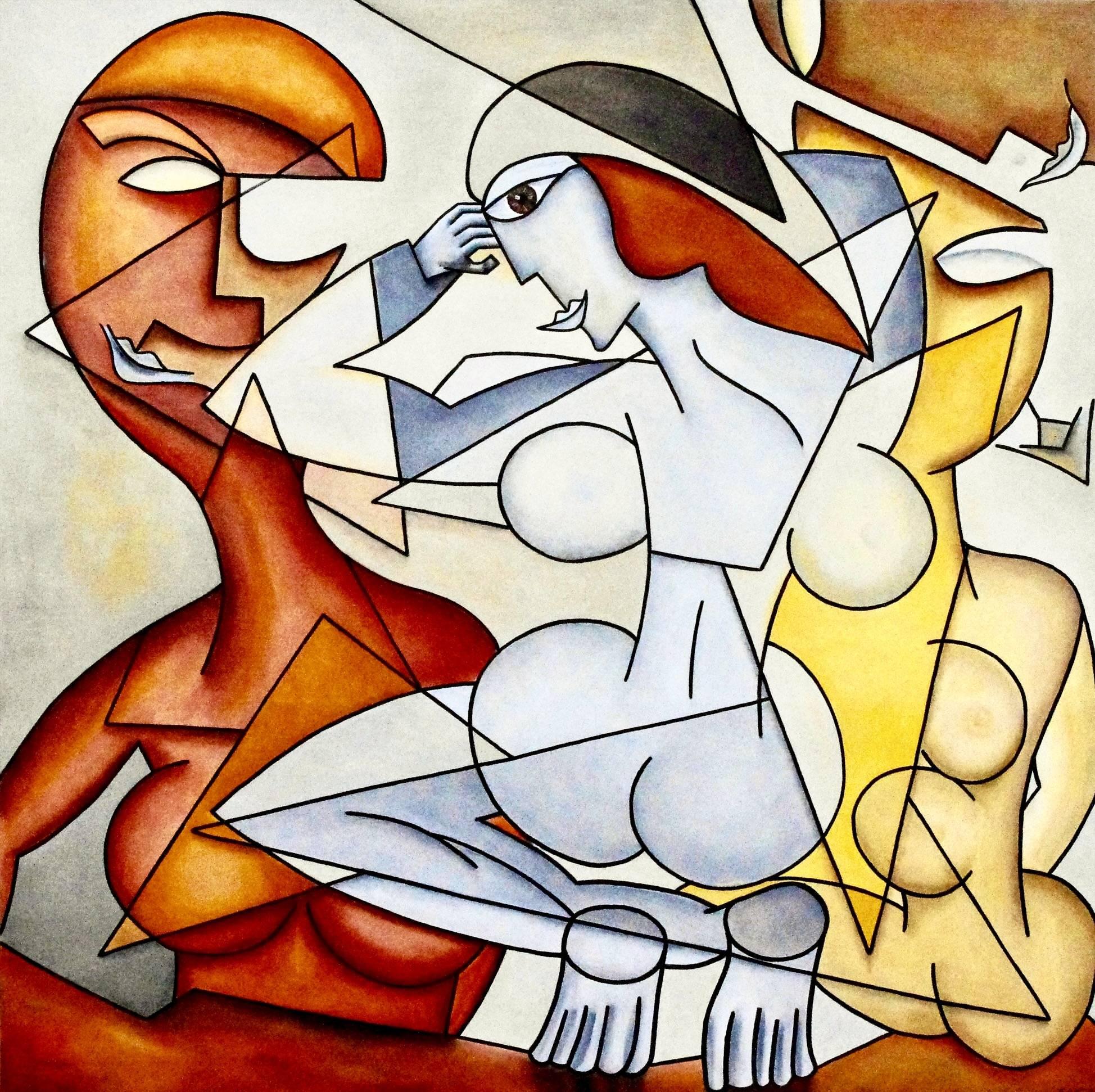 Alain Beraud Interior Painting - Les Baigneuses