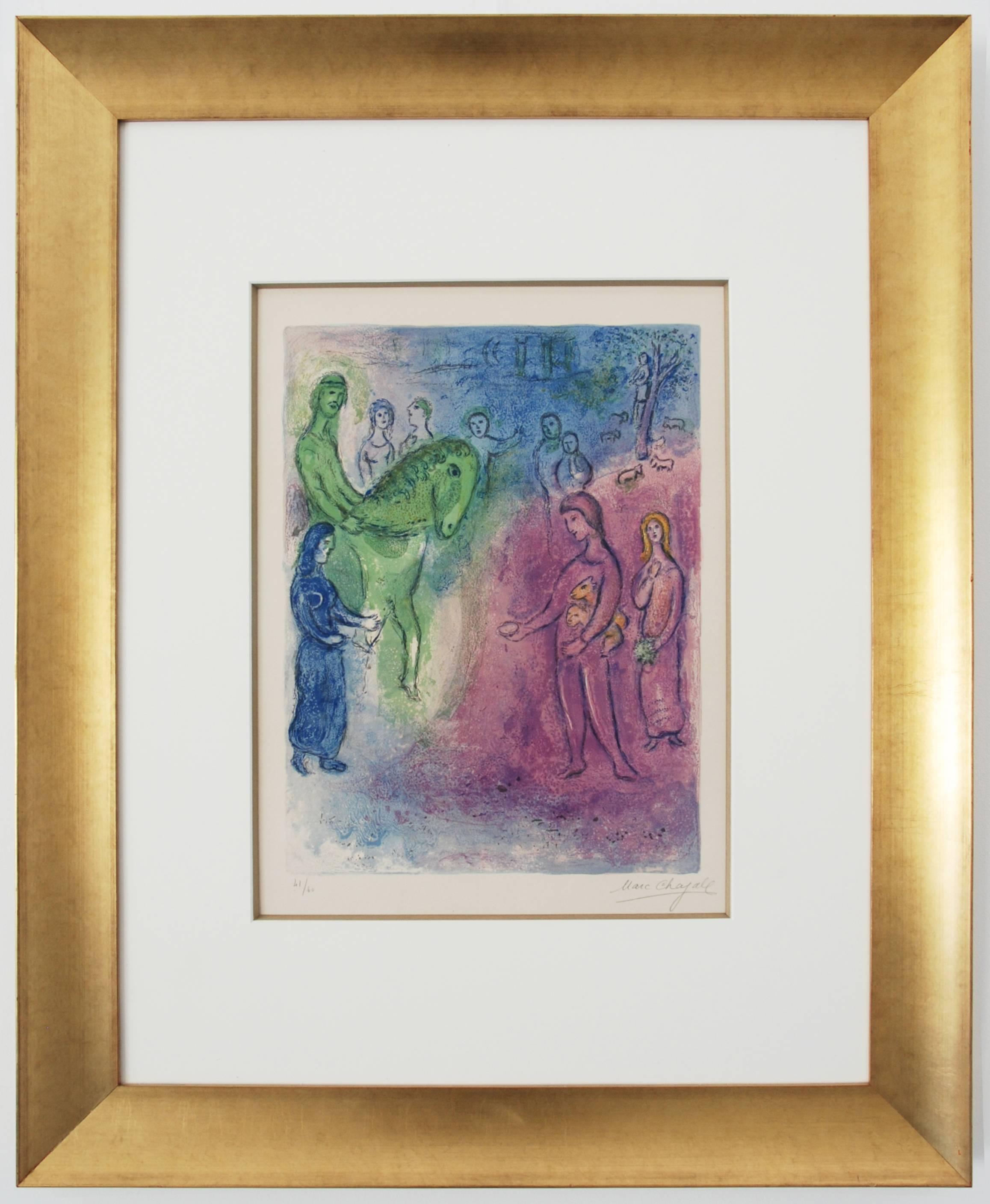 (after) Marc Chagall Still-Life Painting - Arrivée de Dyonisophane