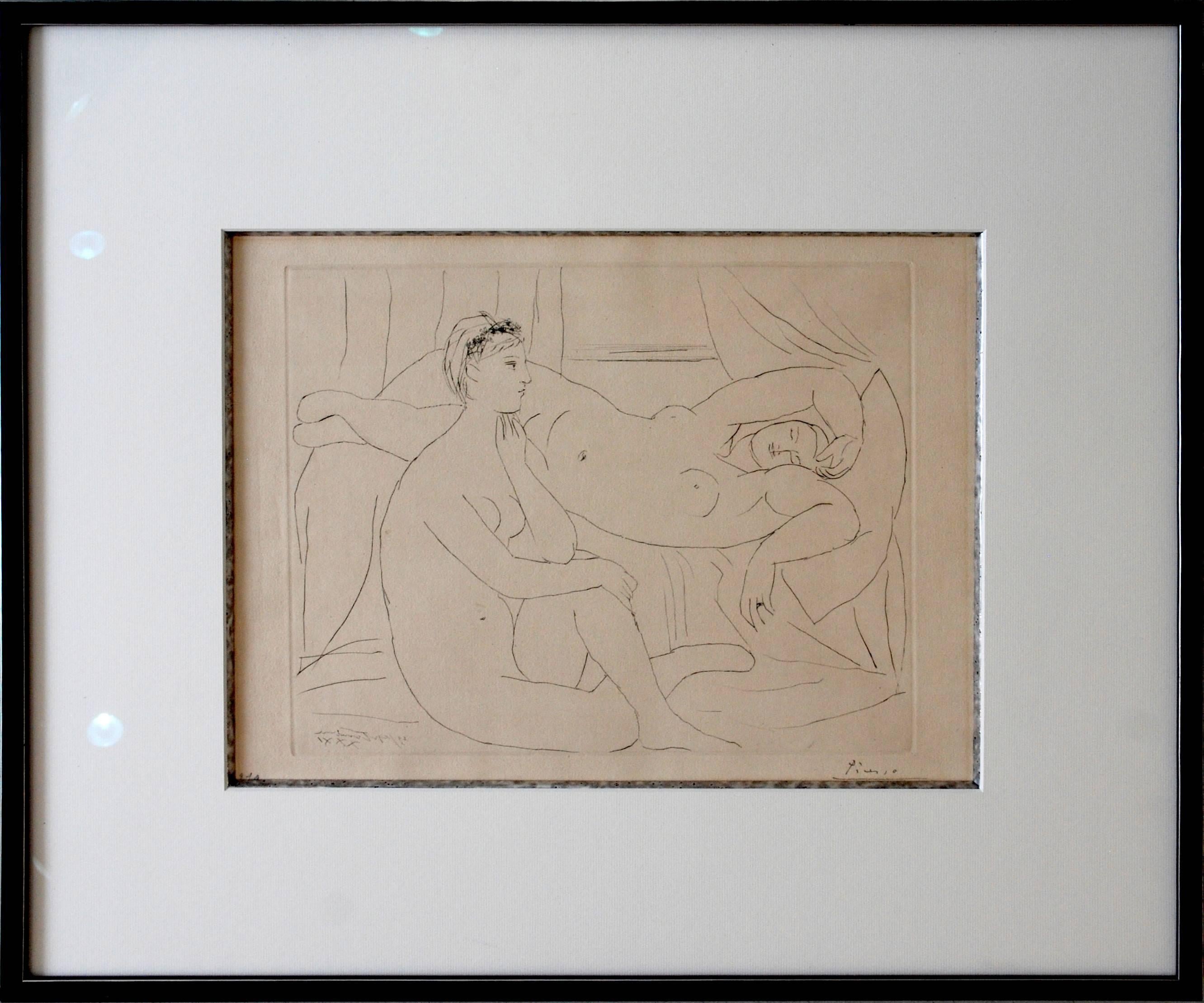 Pablo Picasso Nude Painting - Deux femmes se reposant