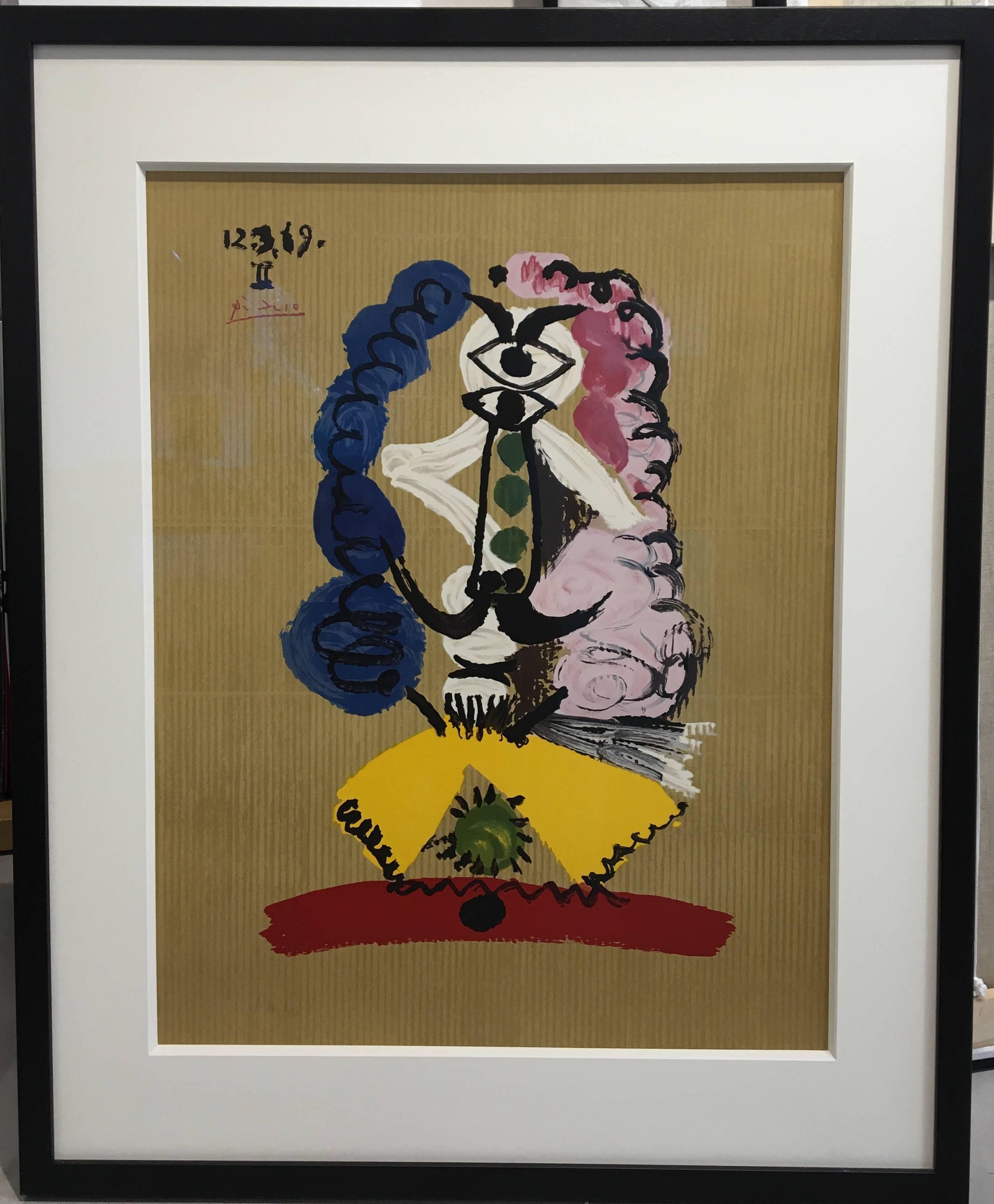 Figurative Print Pablo Picasso - 12.3.69 - II