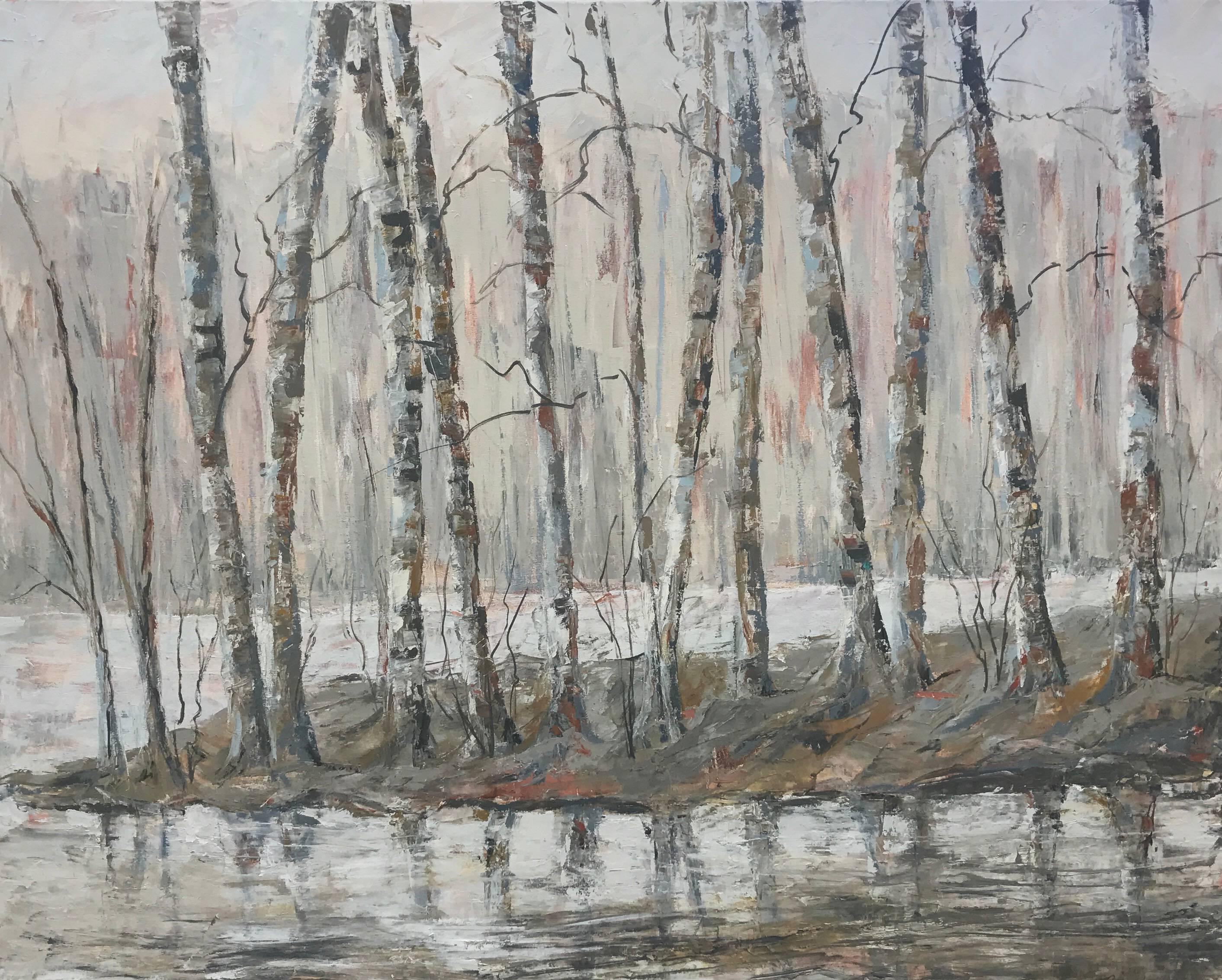 Maureen Naughton Landscape Painting - Place of Reflection