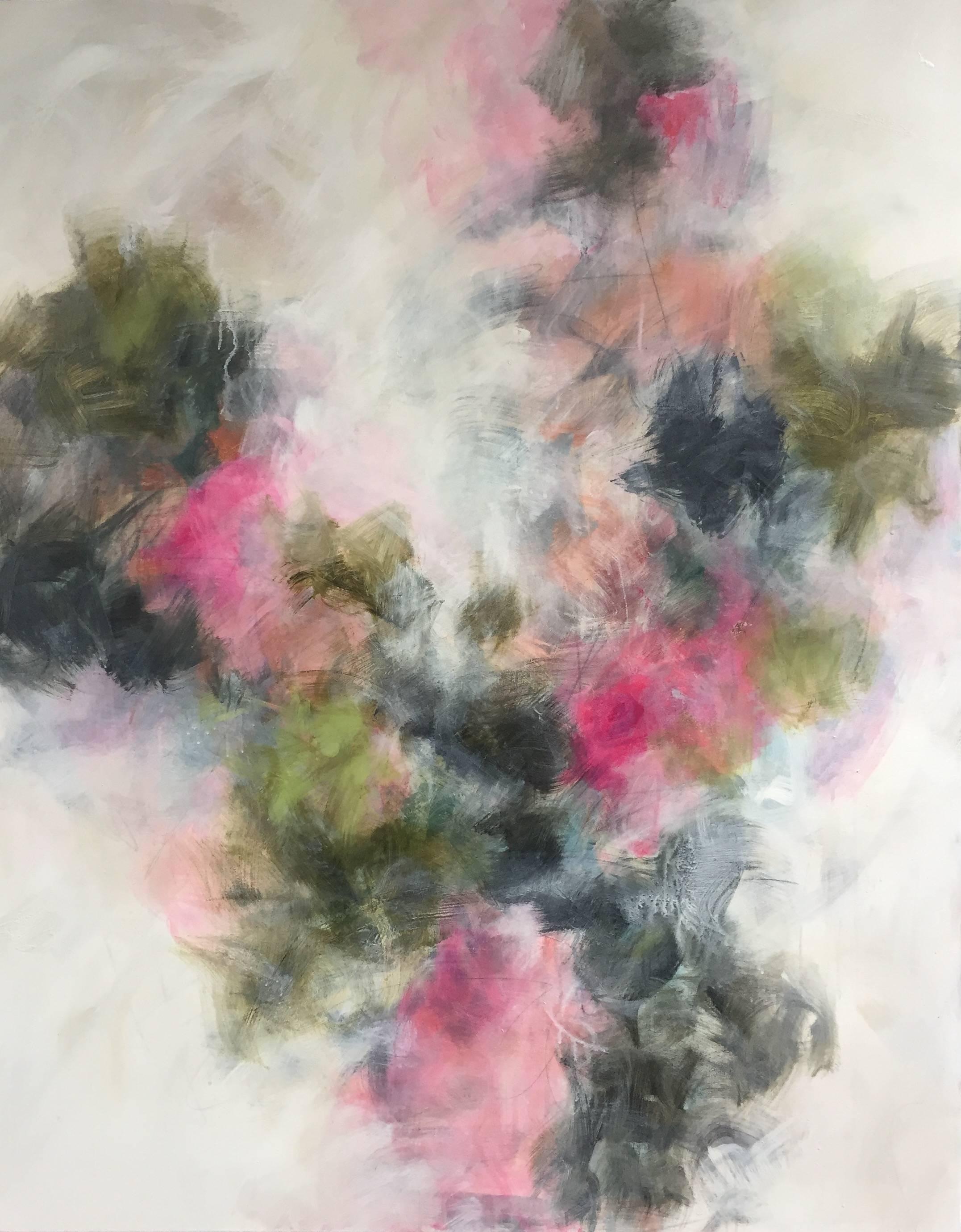 Melissa Payne Baker Abstract Painting - Pink Moon