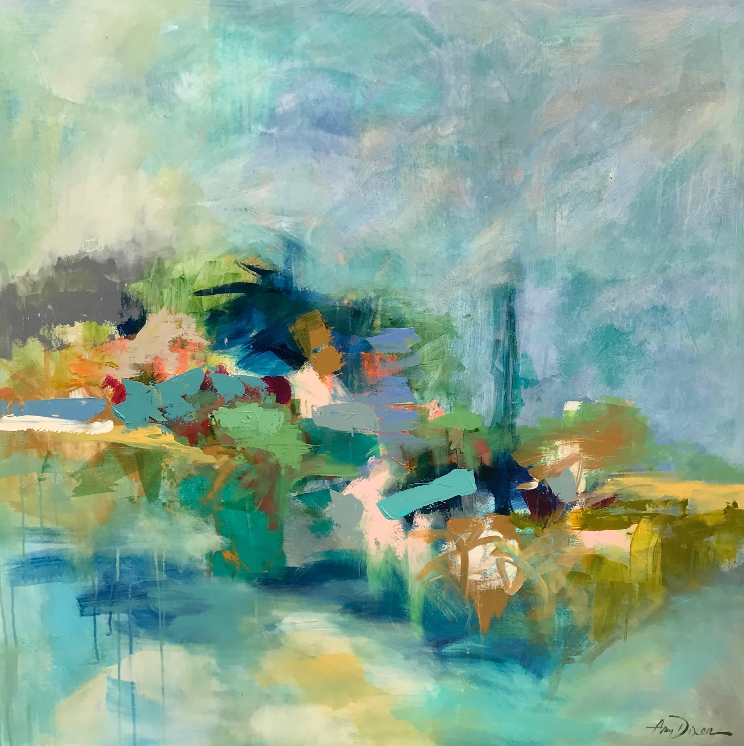 Amy Dixon Abstract Painting - On a Clear Day