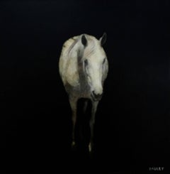 'Horse 12 x 12' Mixed Media on Board Contemporary Animal Painting