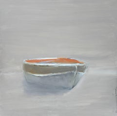 'Thinking About It' Large Contemporary Boat Oil on Canvas Painting