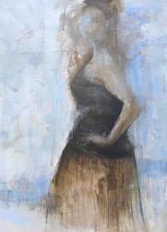 'Concealed No.4' Large Vertical Figurative Painting
