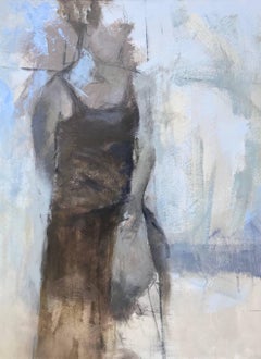 'Revealed No. 4' Large Vertical Figurative Painting