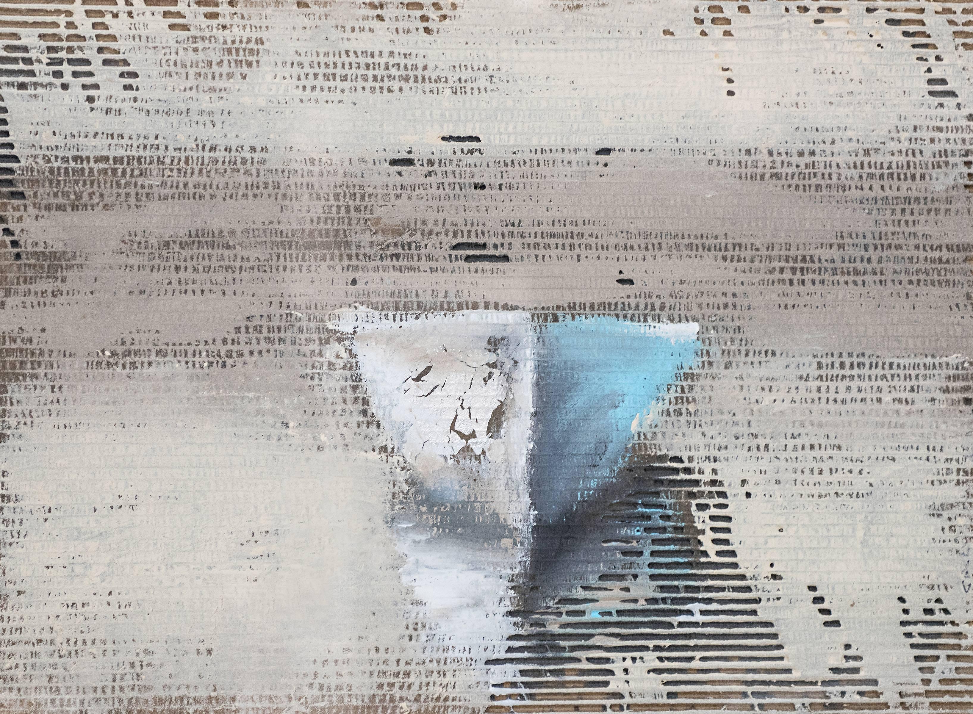 Carylon Killebrew Landscape Painting - 'Sweet Love', Medium Framed Mixed Media on Cardboard Contemporary Painting