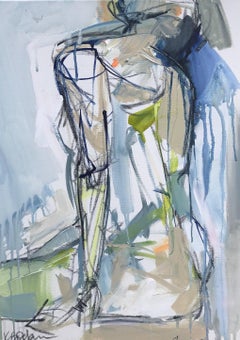 "Searching" Medium Acrylic on Canvas Figure Painting