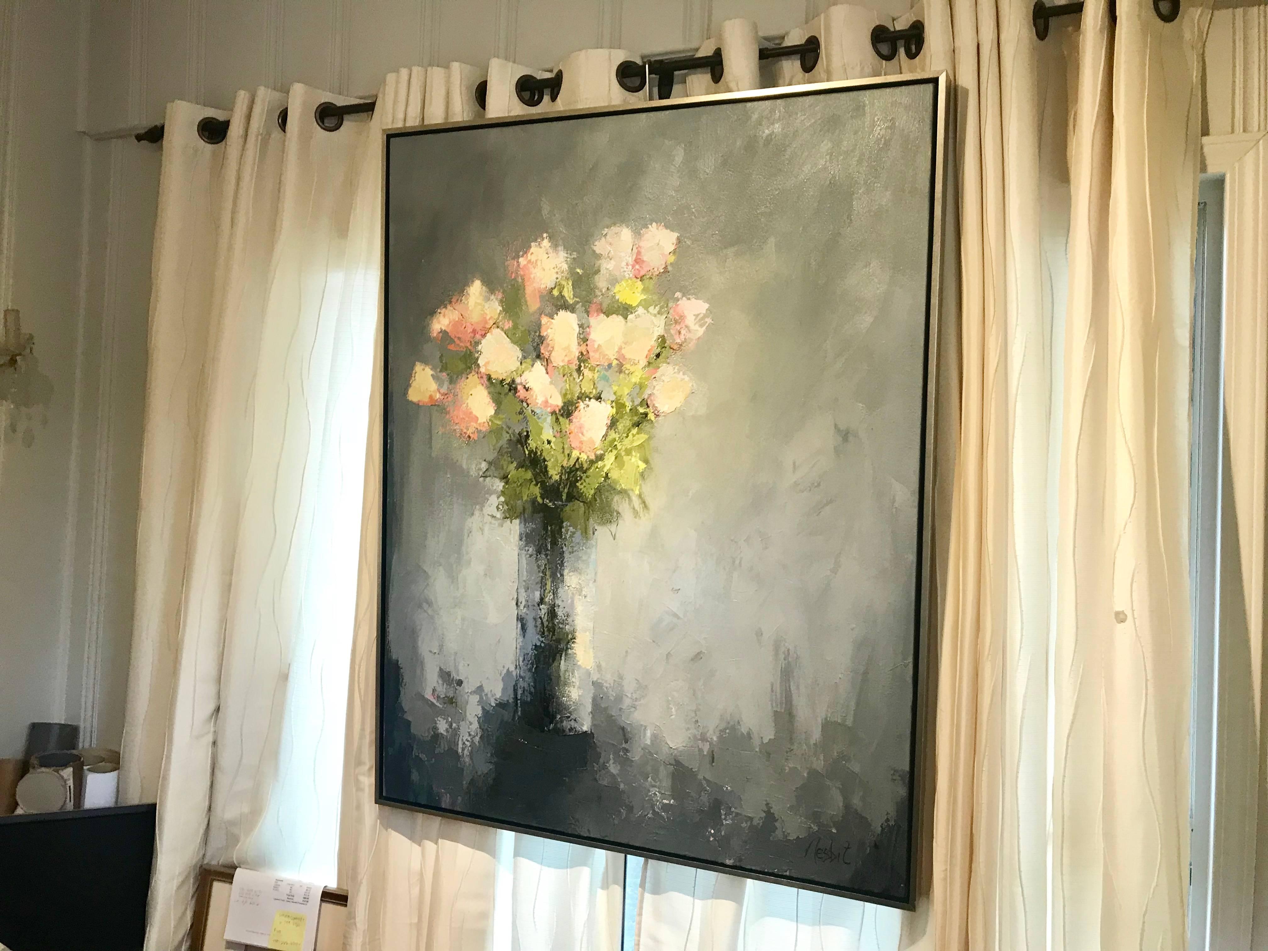 large floral painting