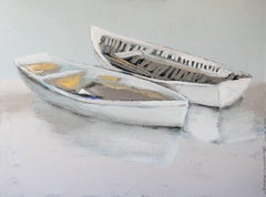 "Wrapped Around You" Large Horizontal Boat Painting