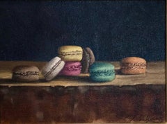 "Sweet" Small Framed Realist Macaroon Painting