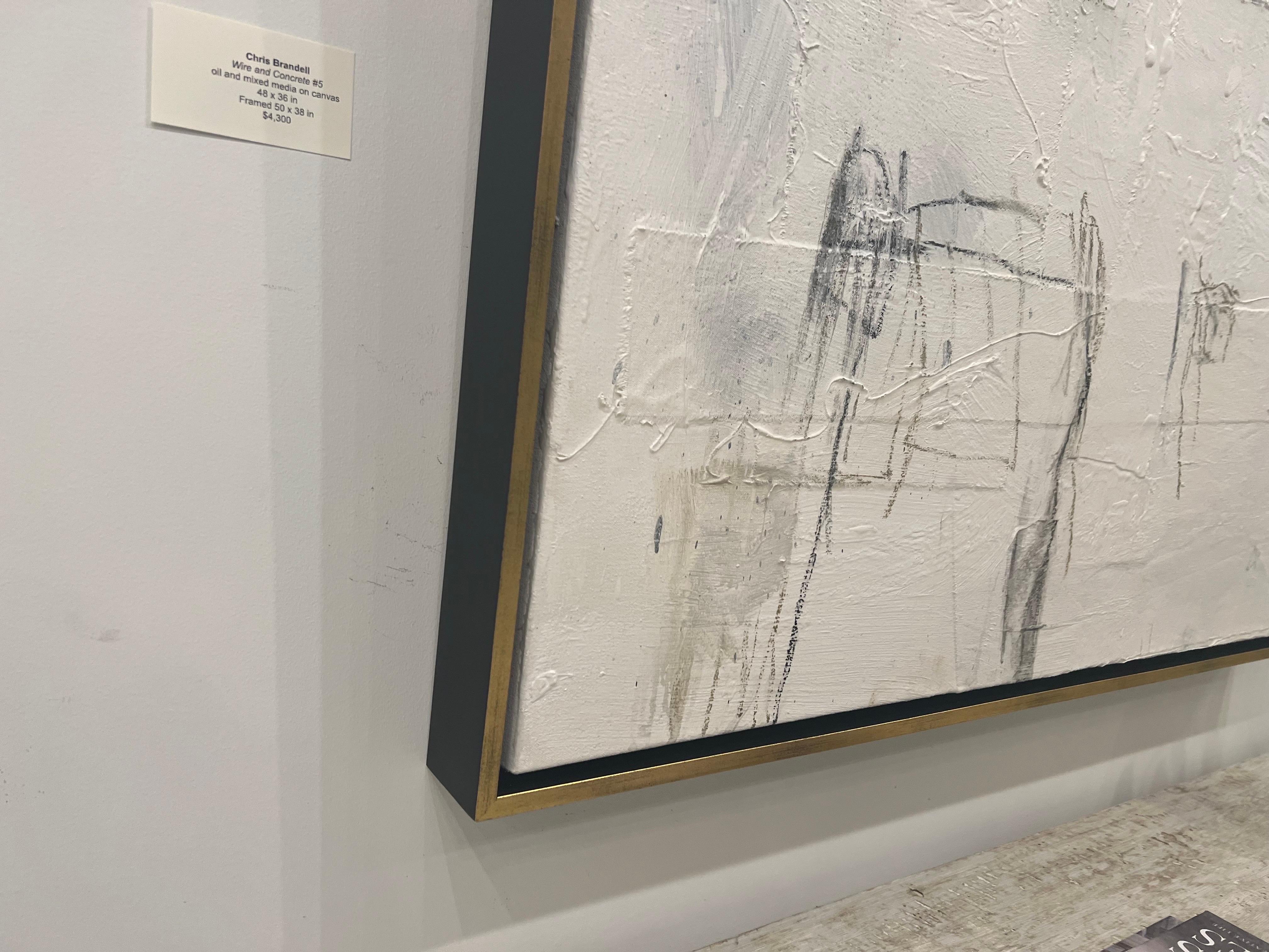 Wire and Concrete #5 by Chris Brandell, Large Contemporary Painting 8