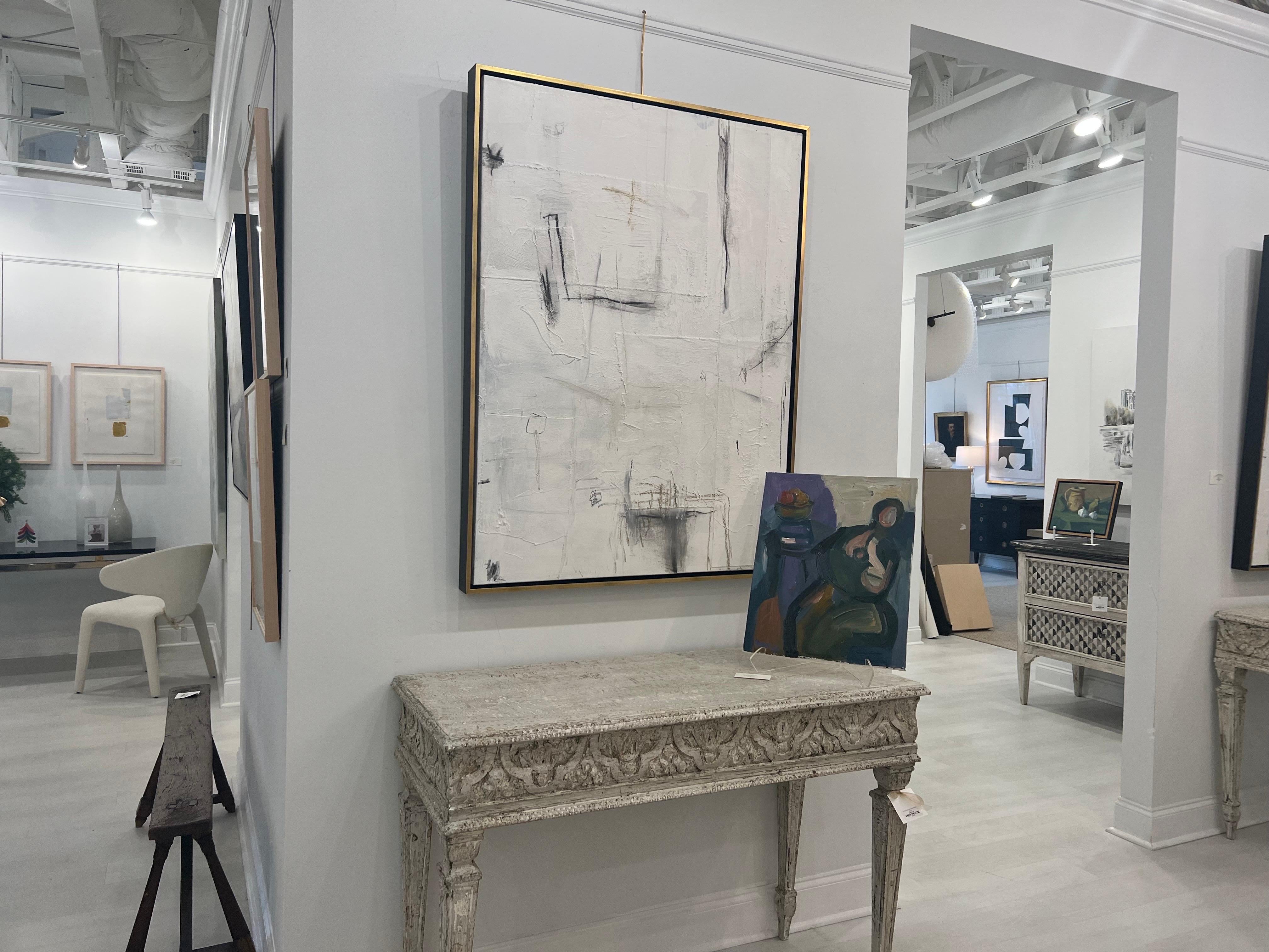 Fil de fer et béton n°4 de Chris Brandell, grande peinture contemporaine 9