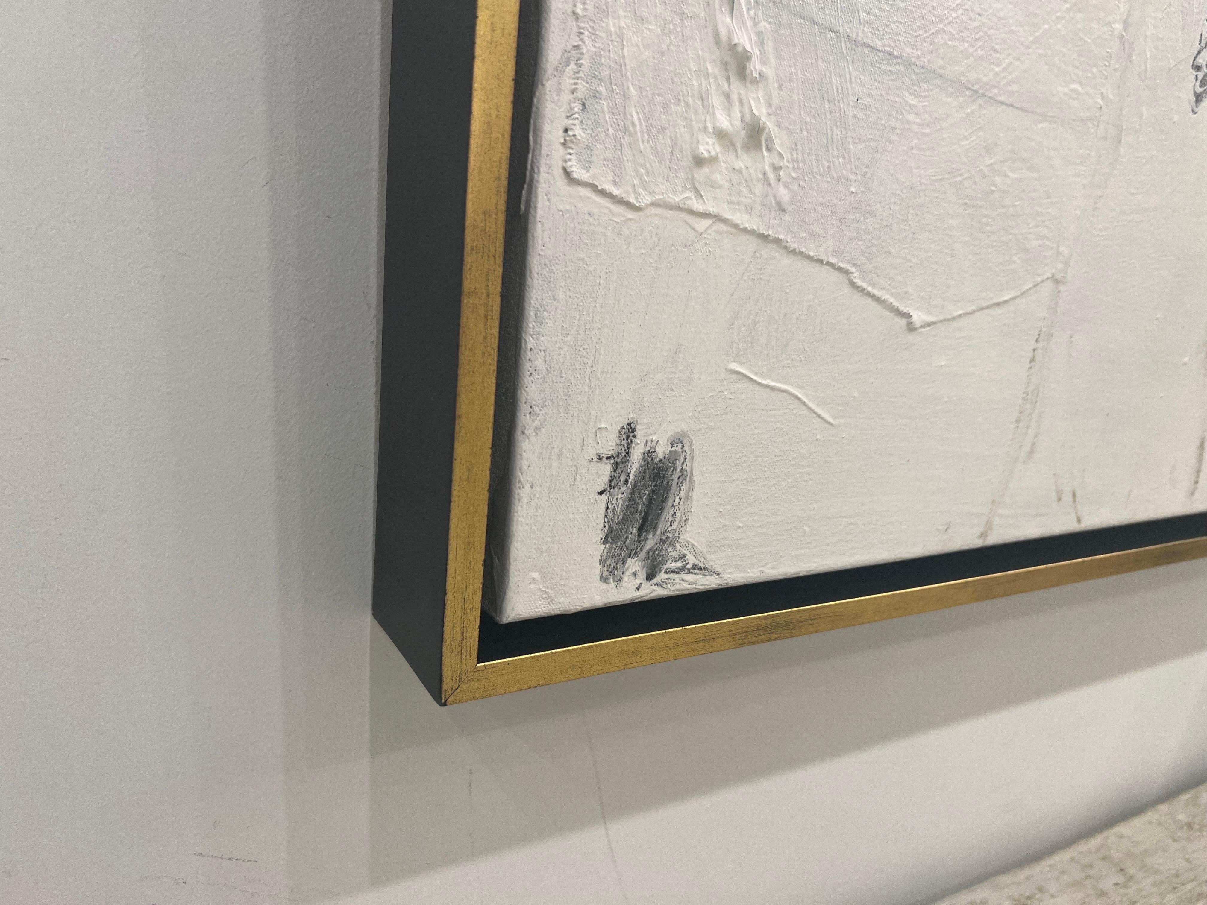 Fil de fer et béton n°4 de Chris Brandell, grande peinture contemporaine 10