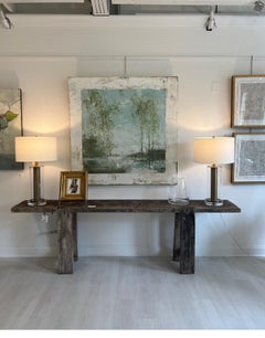 Yesterday or Tomorrow by Amy Sullivan Contemporary Painting with tree line