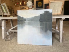 Distance Between by Sherrie Russ Levine, Square Landscapr Painting