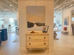 Burning Off by Sherrie Russ Levine, Vertical Landscapr Painting