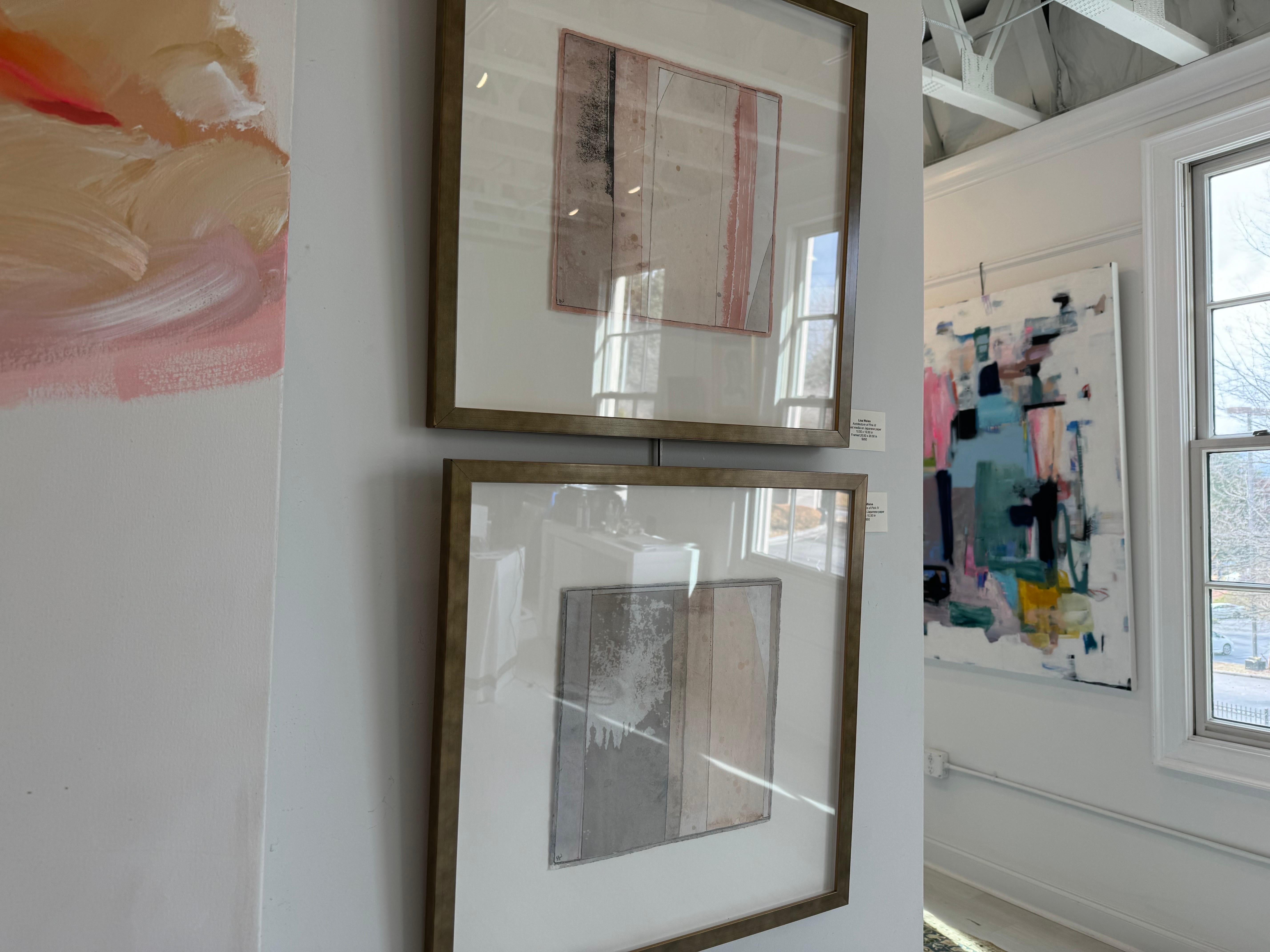 Architettura di Rosa IV di Lisa Weiss, Pittura contemporanea su carta giapponese 5