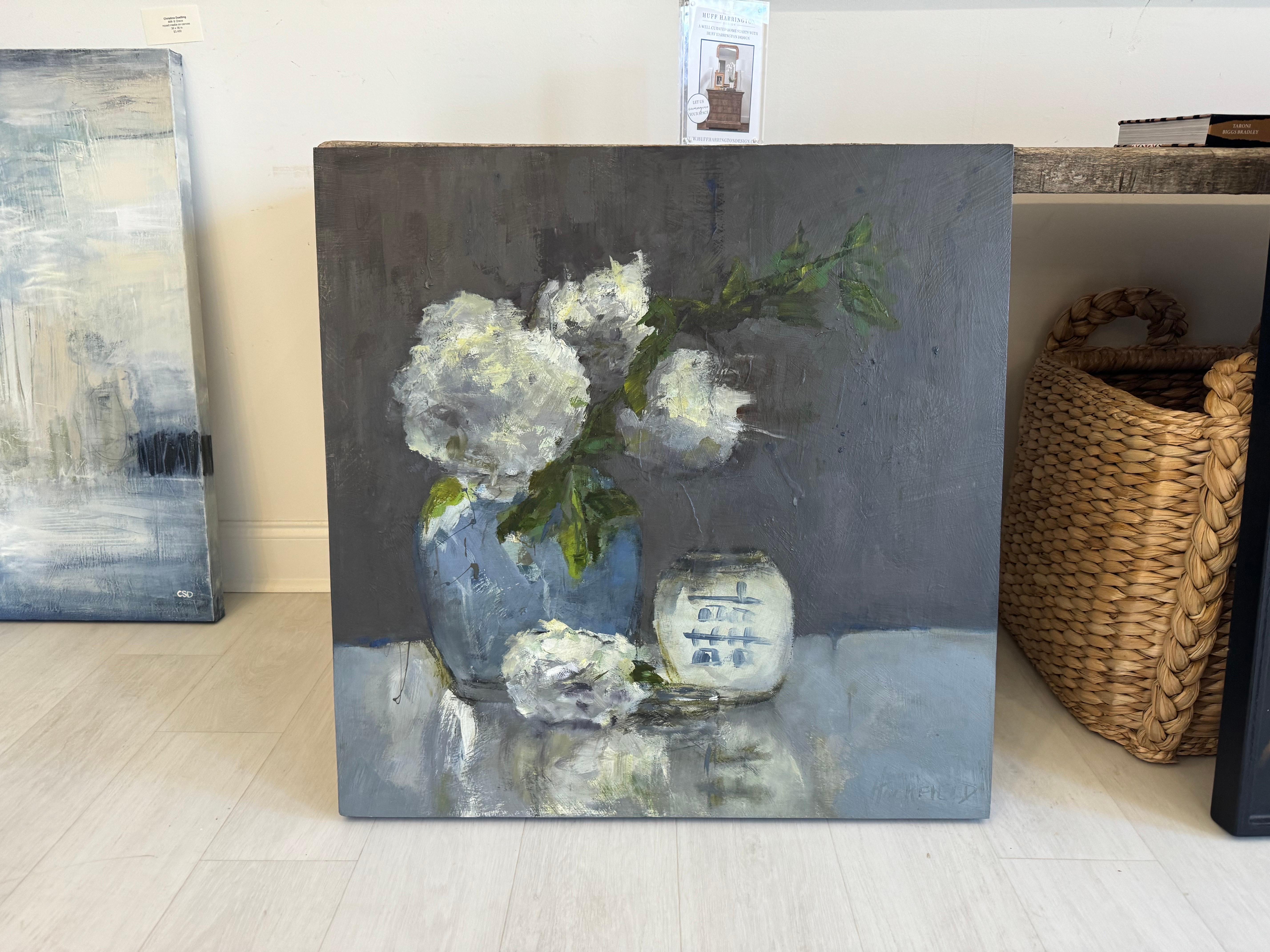 Collections III par Sharon Hockfield, Huile sur toile Floral abstrait contemporain en vente 2