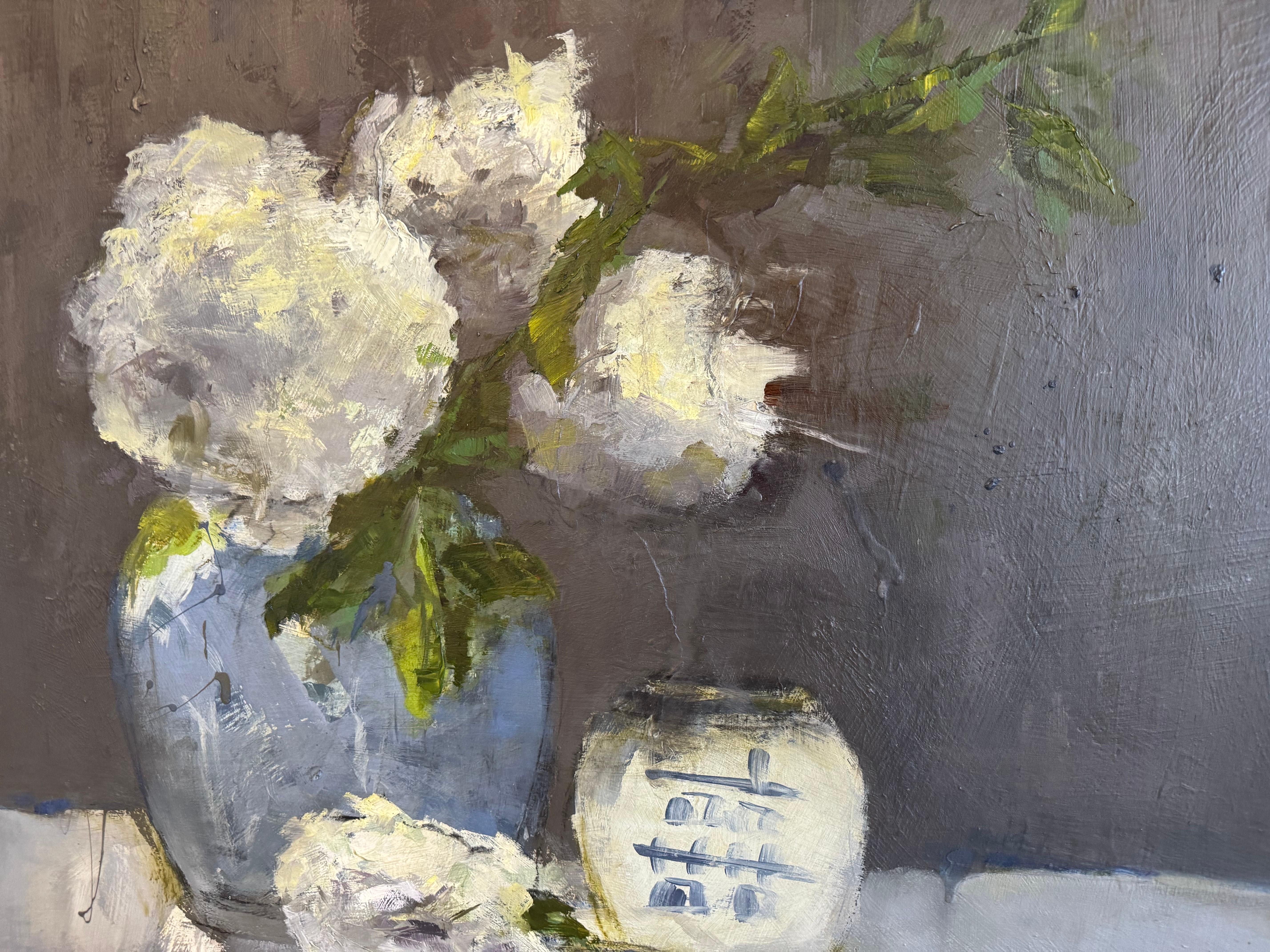 Collections III par Sharon Hockfield, Huile sur toile Floral abstrait contemporain en vente 4
